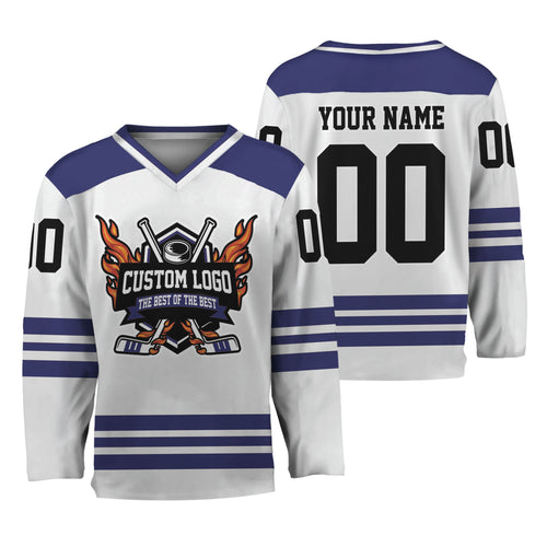Custom Basic National Color Hockey Jersey Eng