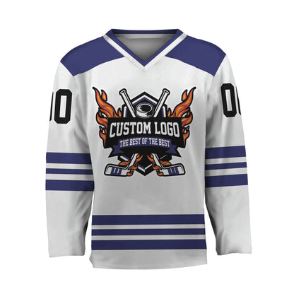 Custom Basic National Color Hockey Jersey Eng