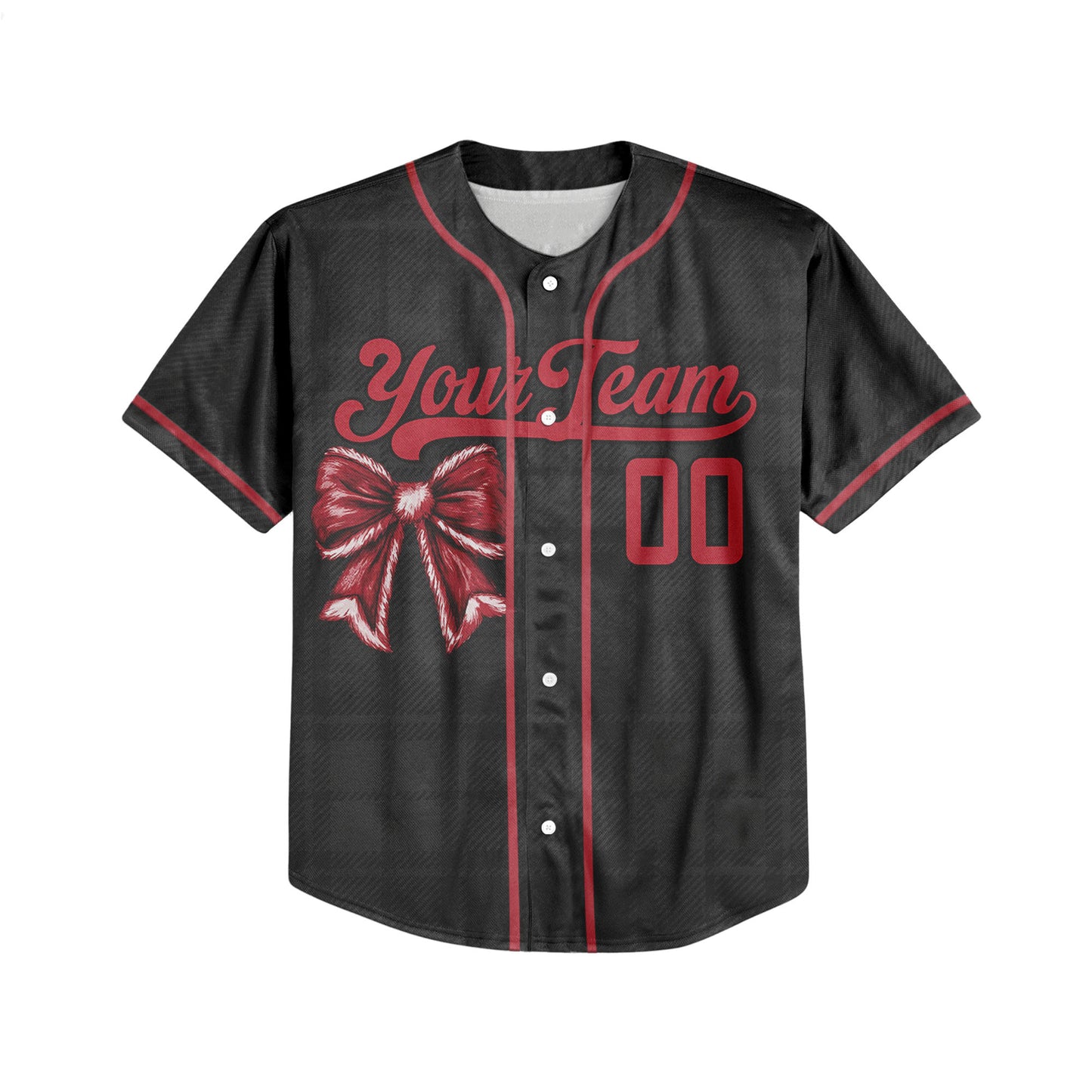 Custom Christmas Holiday Gift Box Black Baseball Jersey