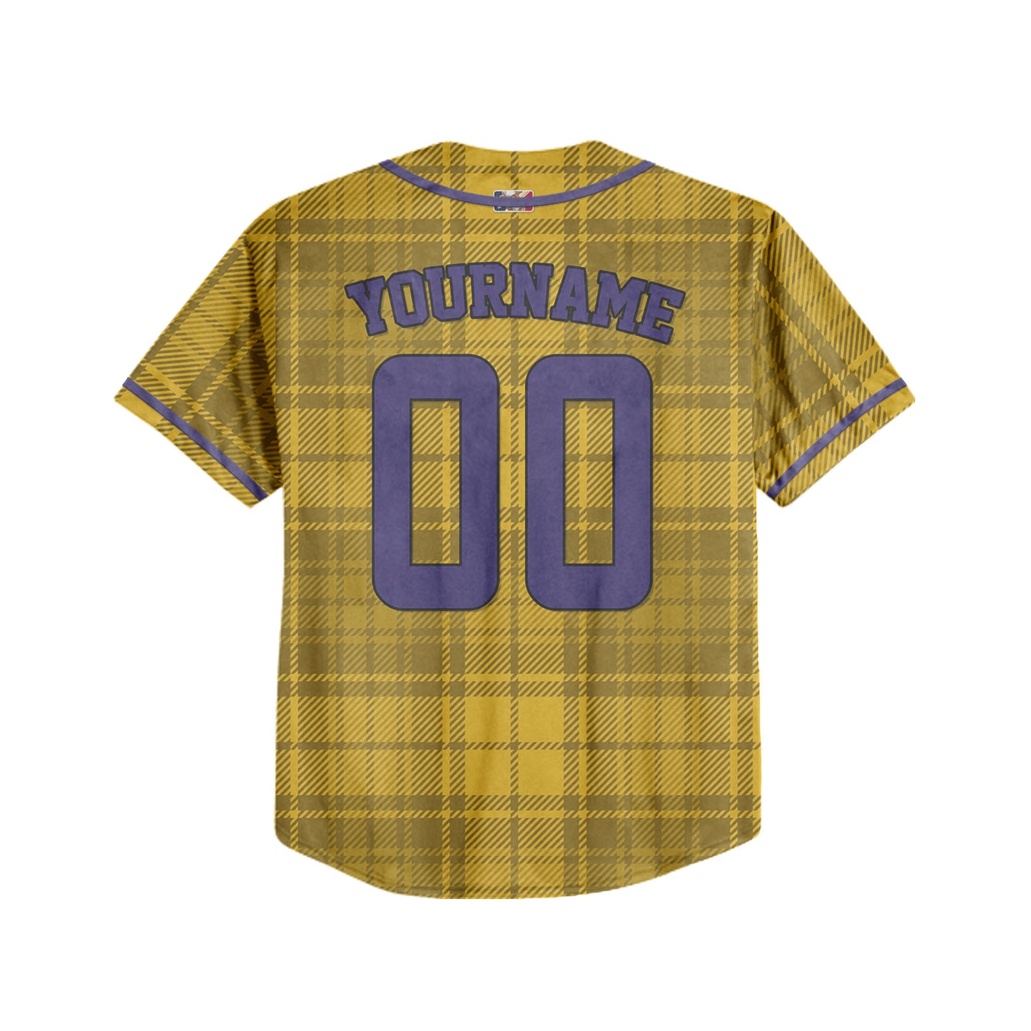 Custom Christmas Holiday Gift Box Yellow Baseball Jersey