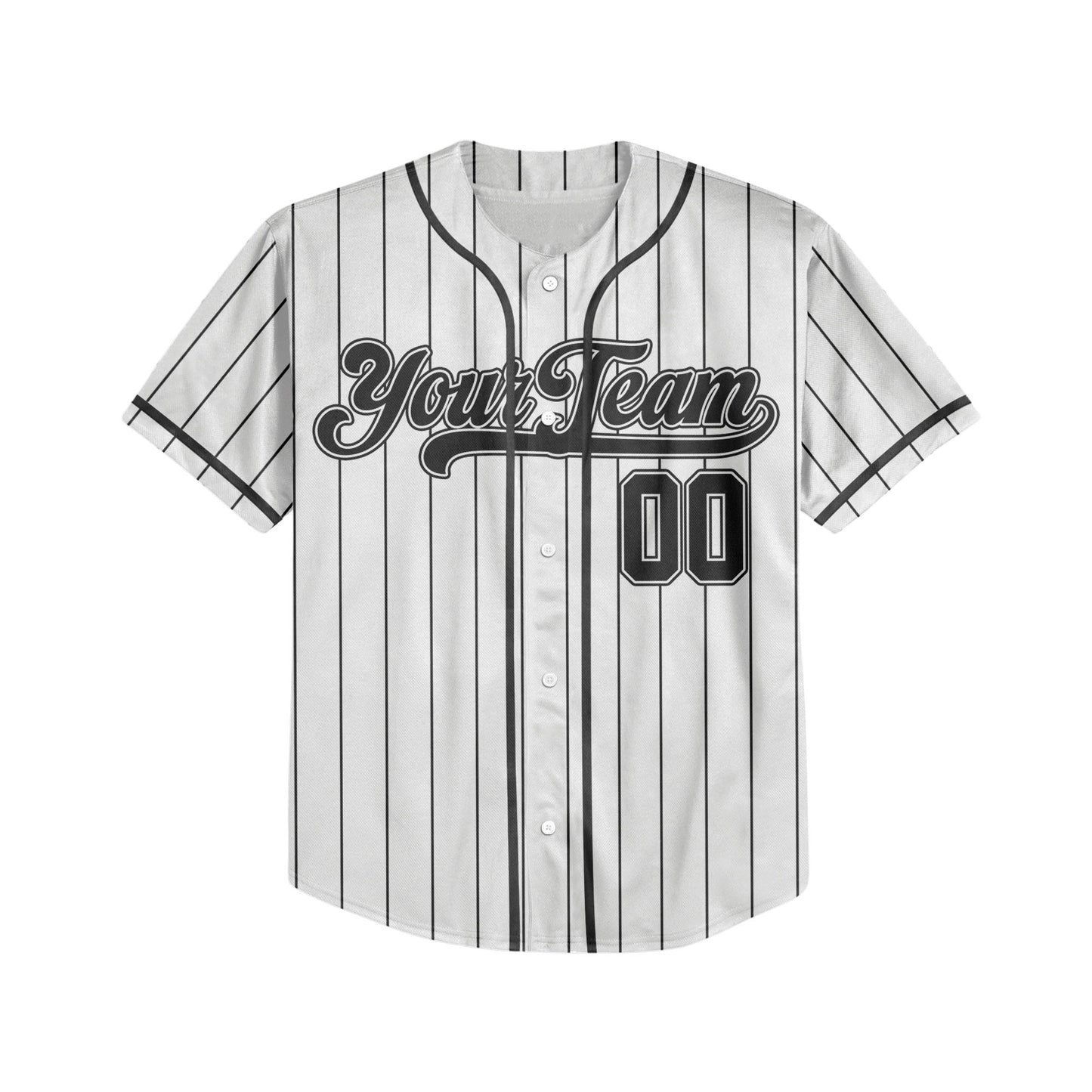Custom Colorful Basic Signature Baseball Jersey Black
