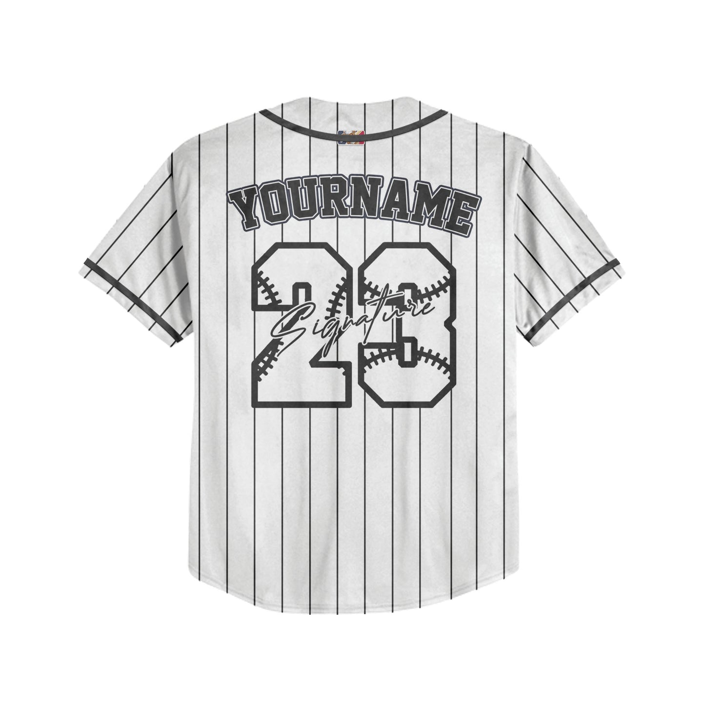 Custom Colorful Basic Signature Baseball Jersey Black