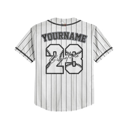 Custom Colorful Basic Signature Baseball Jersey Black