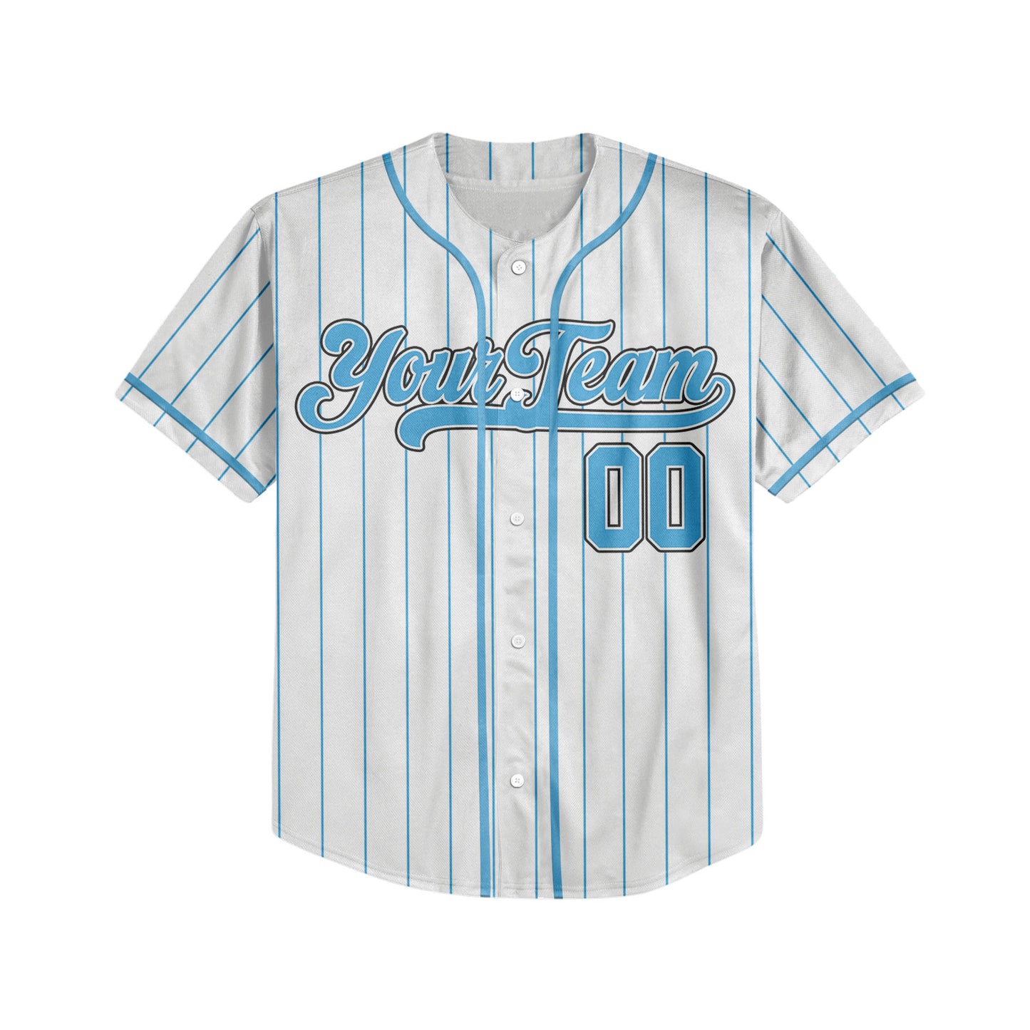 Custom Colorful Basic Signature Baseball Jersey Blue
