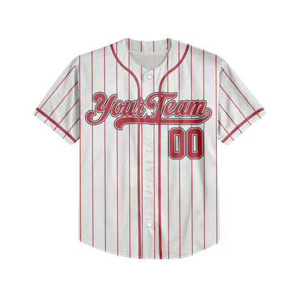 Custom Colorful Basic Signature Baseball Jersey Red