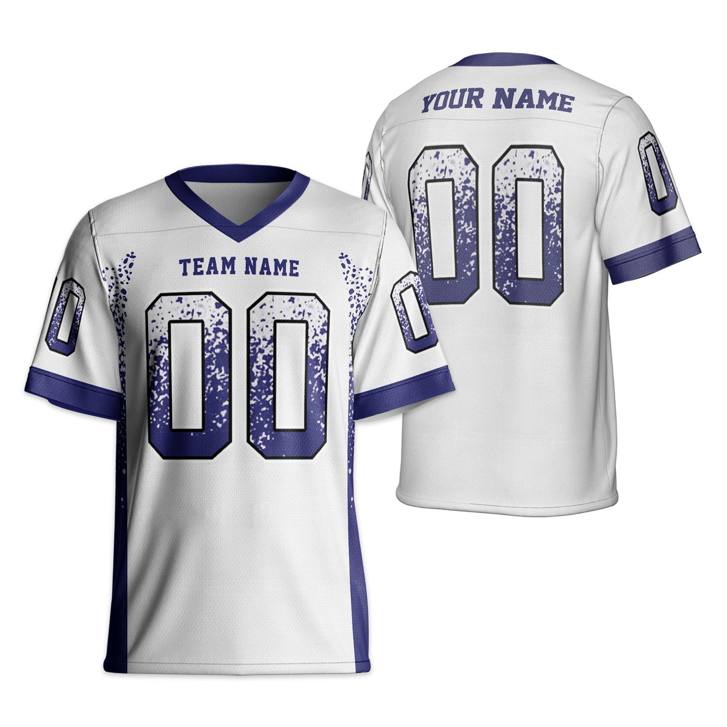 Custom Fashion Nation Basic Color Football Jersey Eng