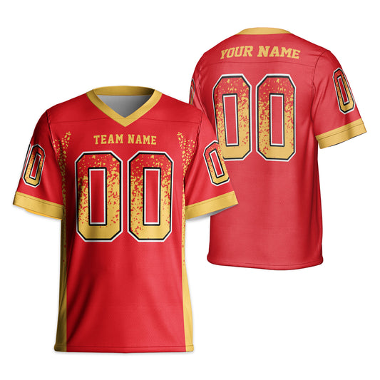 Custom Fashion Nation Basic Color Football Jersey Spa