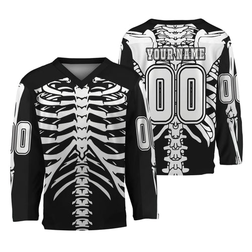 Custom Halloween Hockey Team Skeleton Cosplay