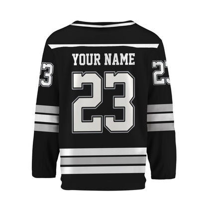 Custom Hockey Groom and Bride GR Jersey