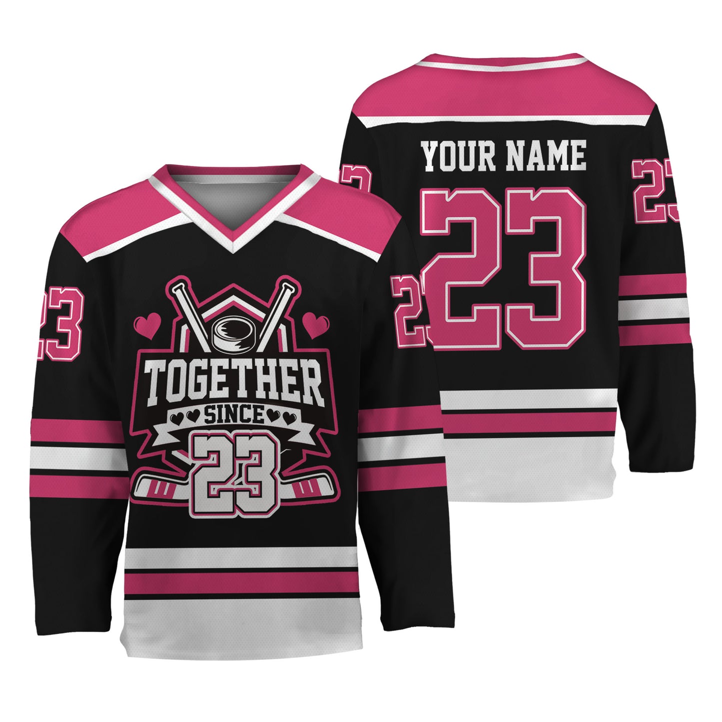 Custom Together since Style Black Hockey Jersey