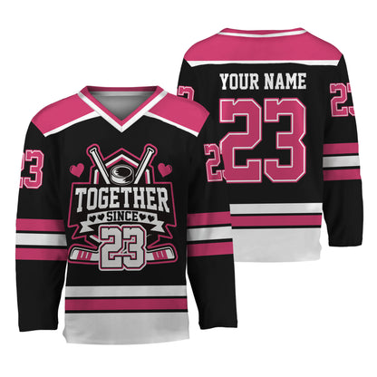 Custom Together since Style Black Hockey Jersey