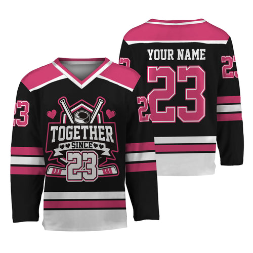 Custom Together since Style Black Hockey Jersey