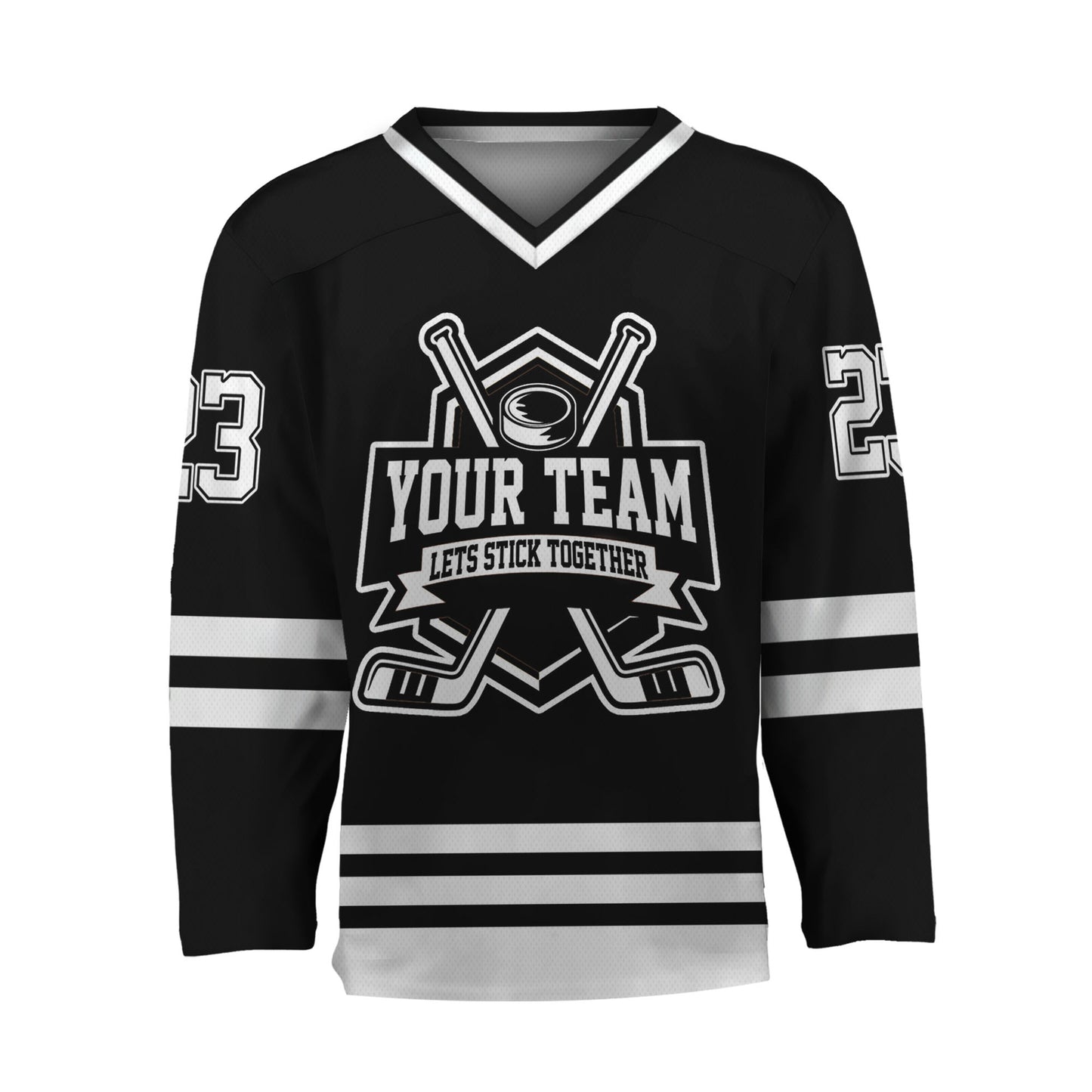 Custom Together since Black Hockey Jersey