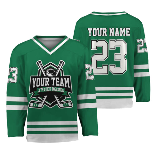 Custom Together since Green Hockey Jersey