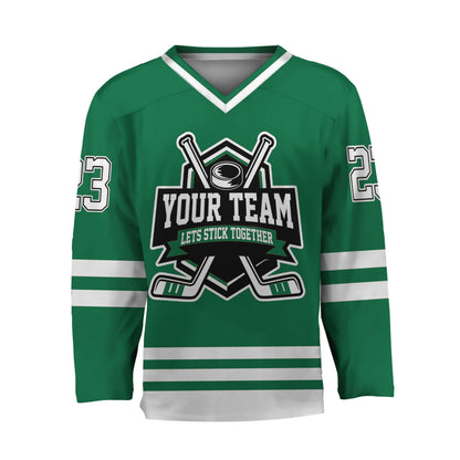 Custom Together since Green Hockey Jersey