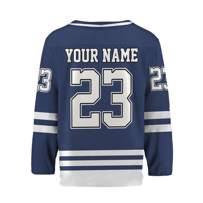 Custom Together since Navy Hockey Jersey