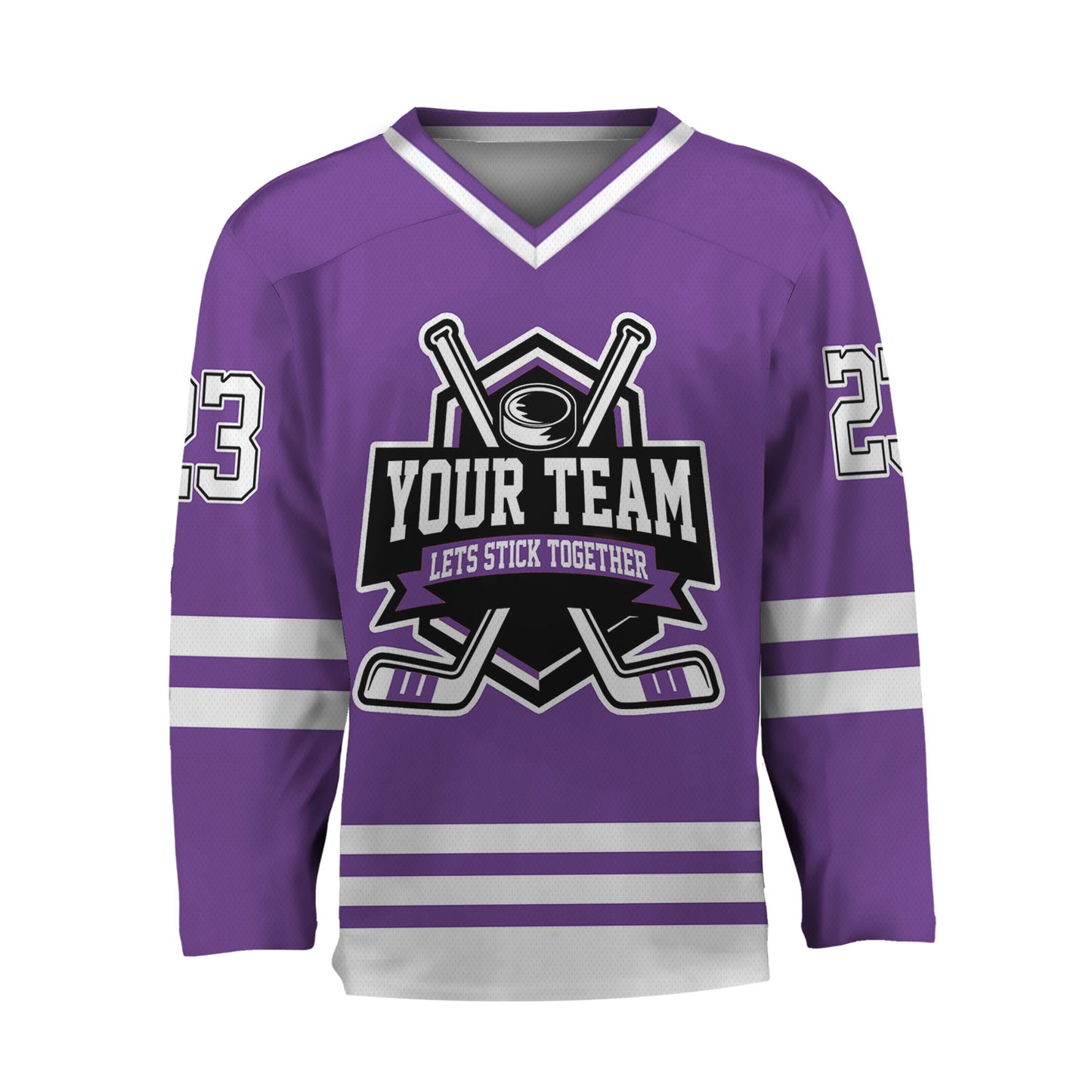 Custom Together since Purple Hockey Jersey