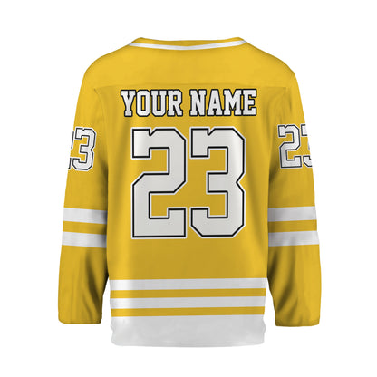 Custom Together since Yellow Hockey Jersey
