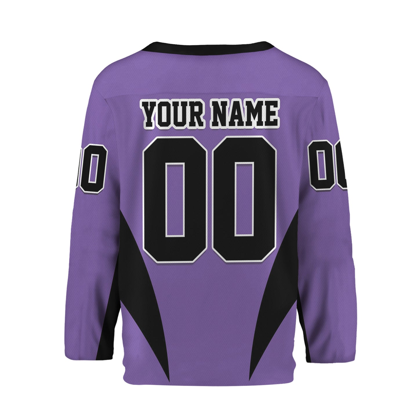 Custom Team Name Basic Hockey Jersey Purple