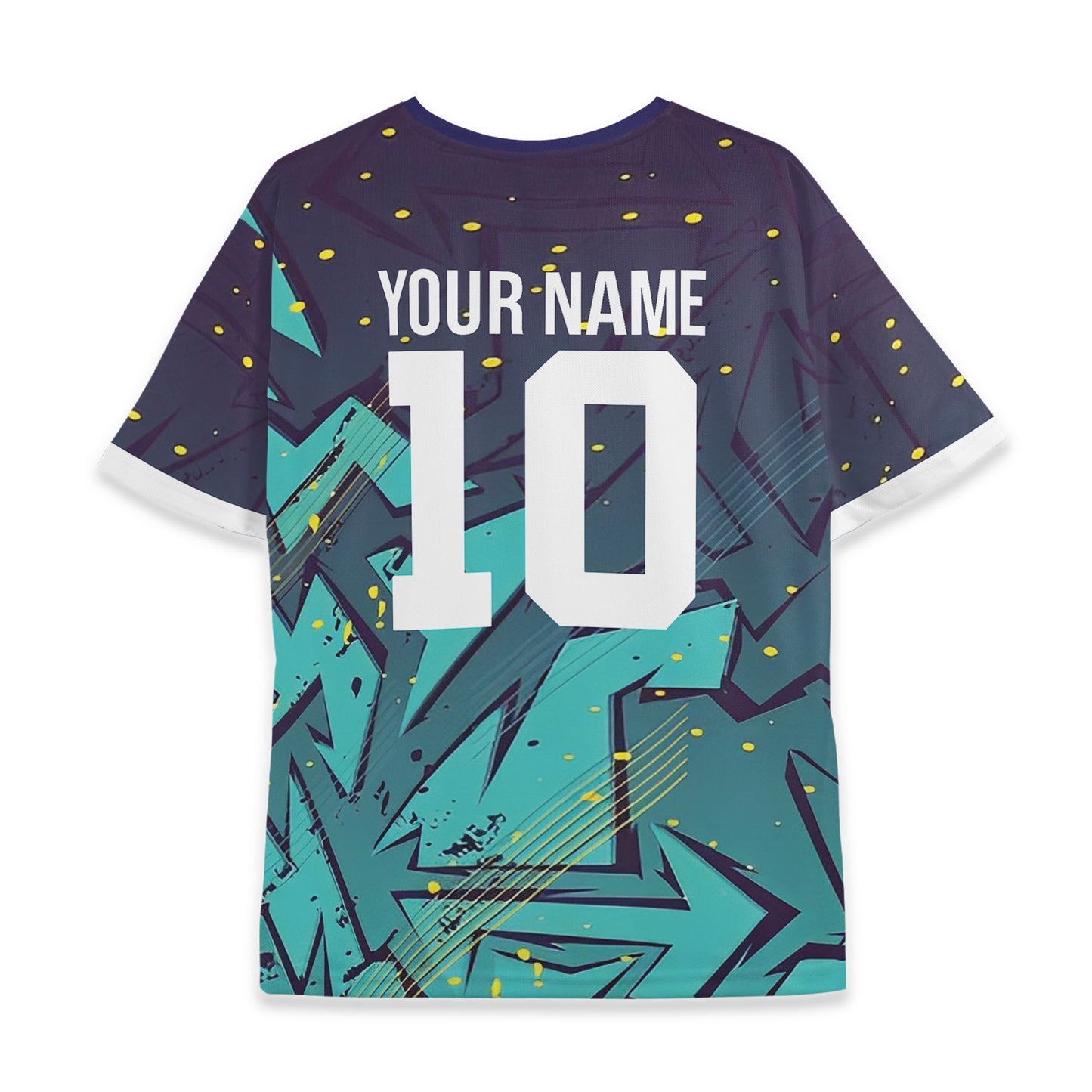 Custom Team Futurist Neon and Green Pattern Soccer Jersey