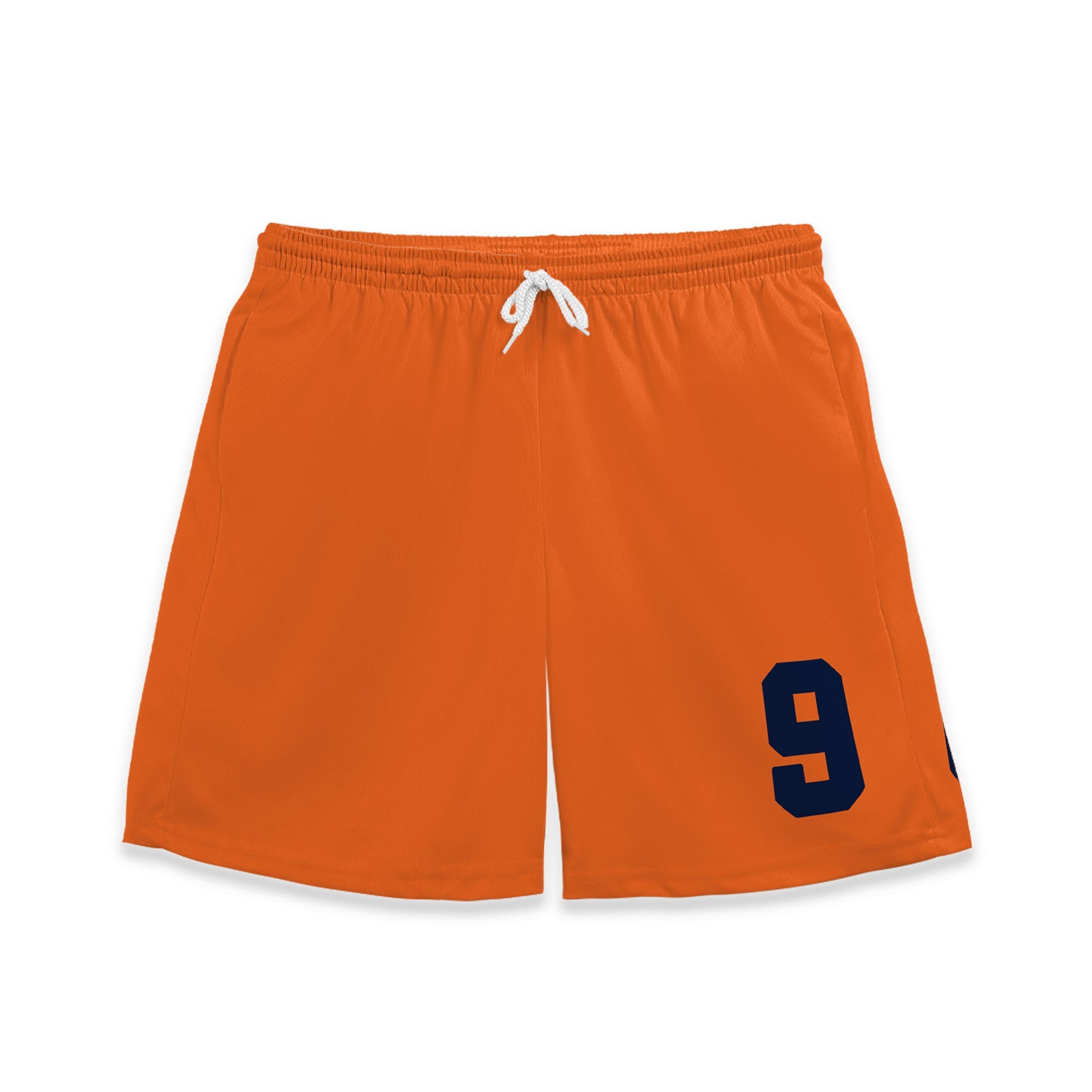 Custom Team Futurist White and Orange Pattern Soccer Jersey