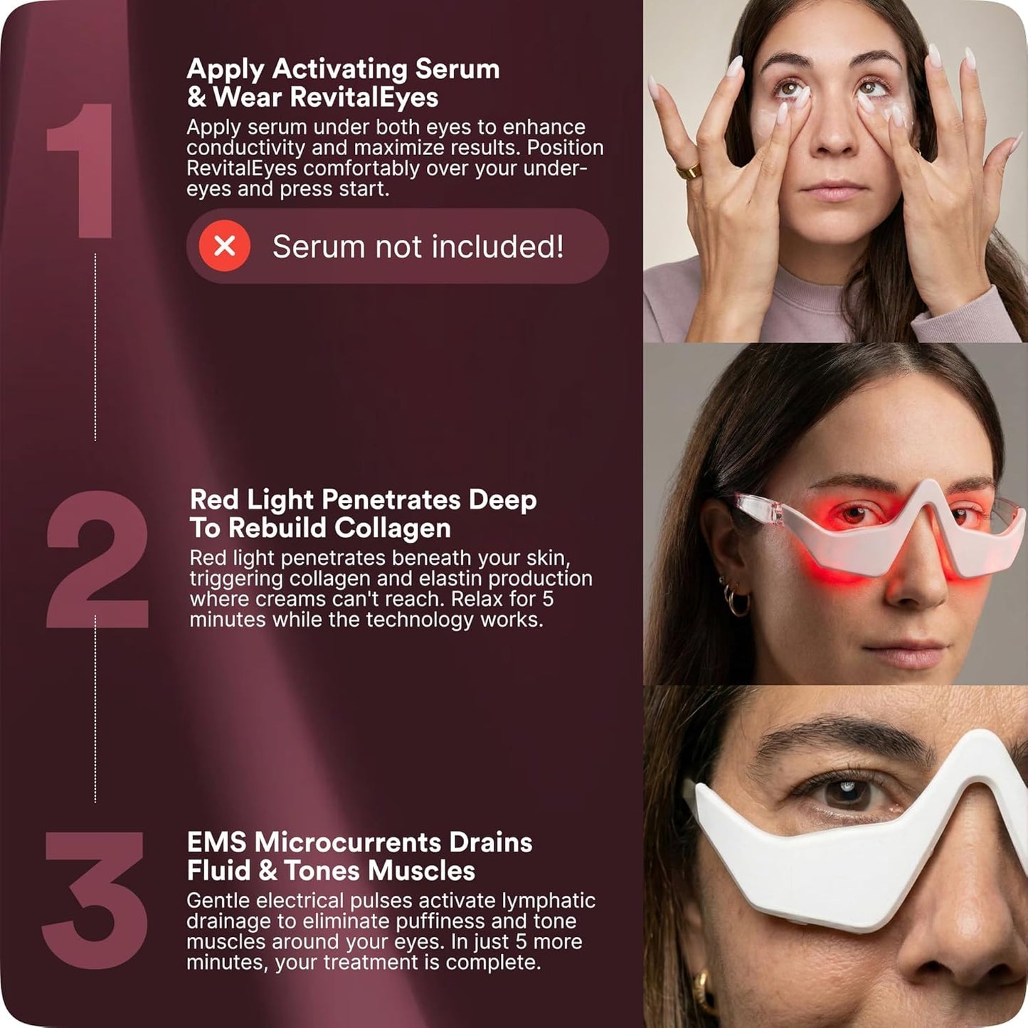 Redlight Microcurrent Glasses