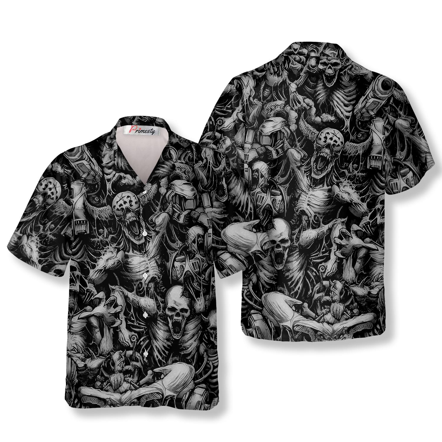 Demons Occultum Skull Hawaiian Shirt - Primesty