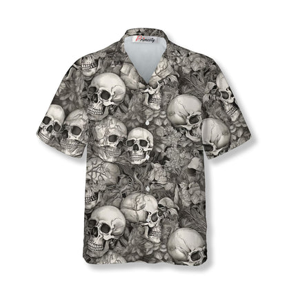 Detailed And Intricate Skull Hawaiian Shirt