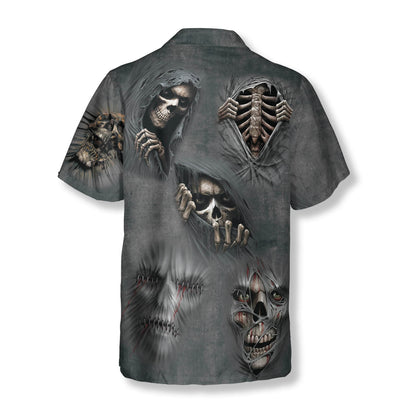 Devil Devour Skull Hawaiian Shirt