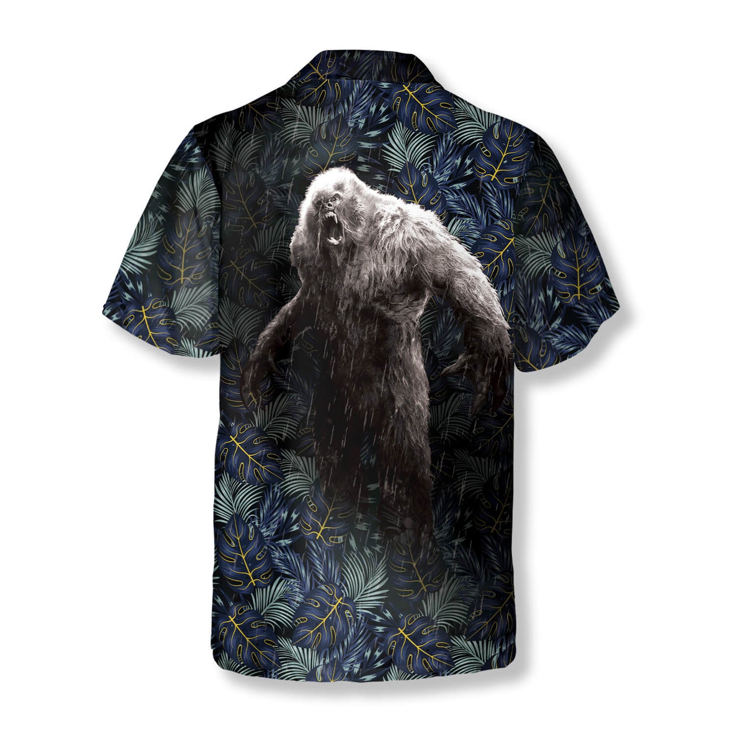 Forest Monster Bigfoot Hawaiian Shirts For Men