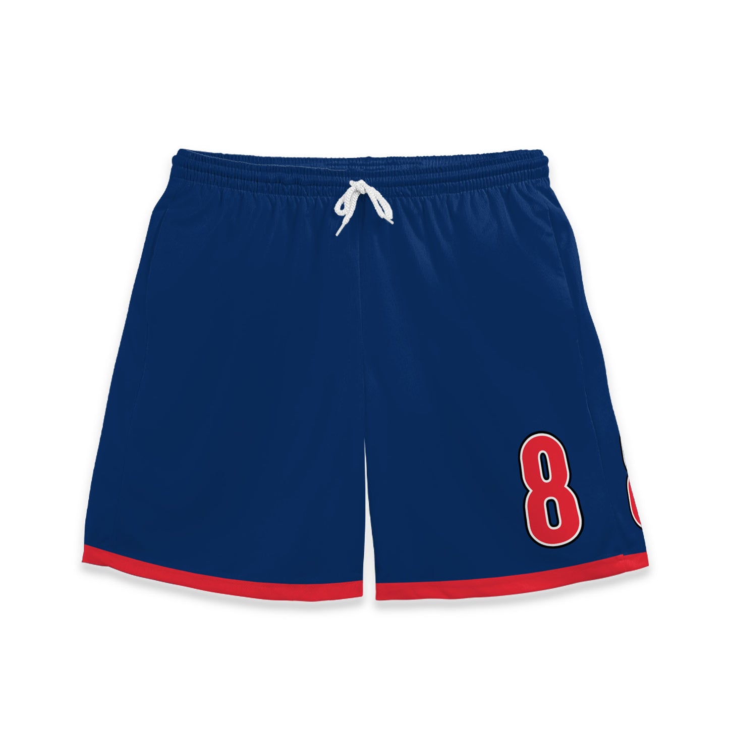 Custom Team Navy and White Bold Stripe Soccer Jersey