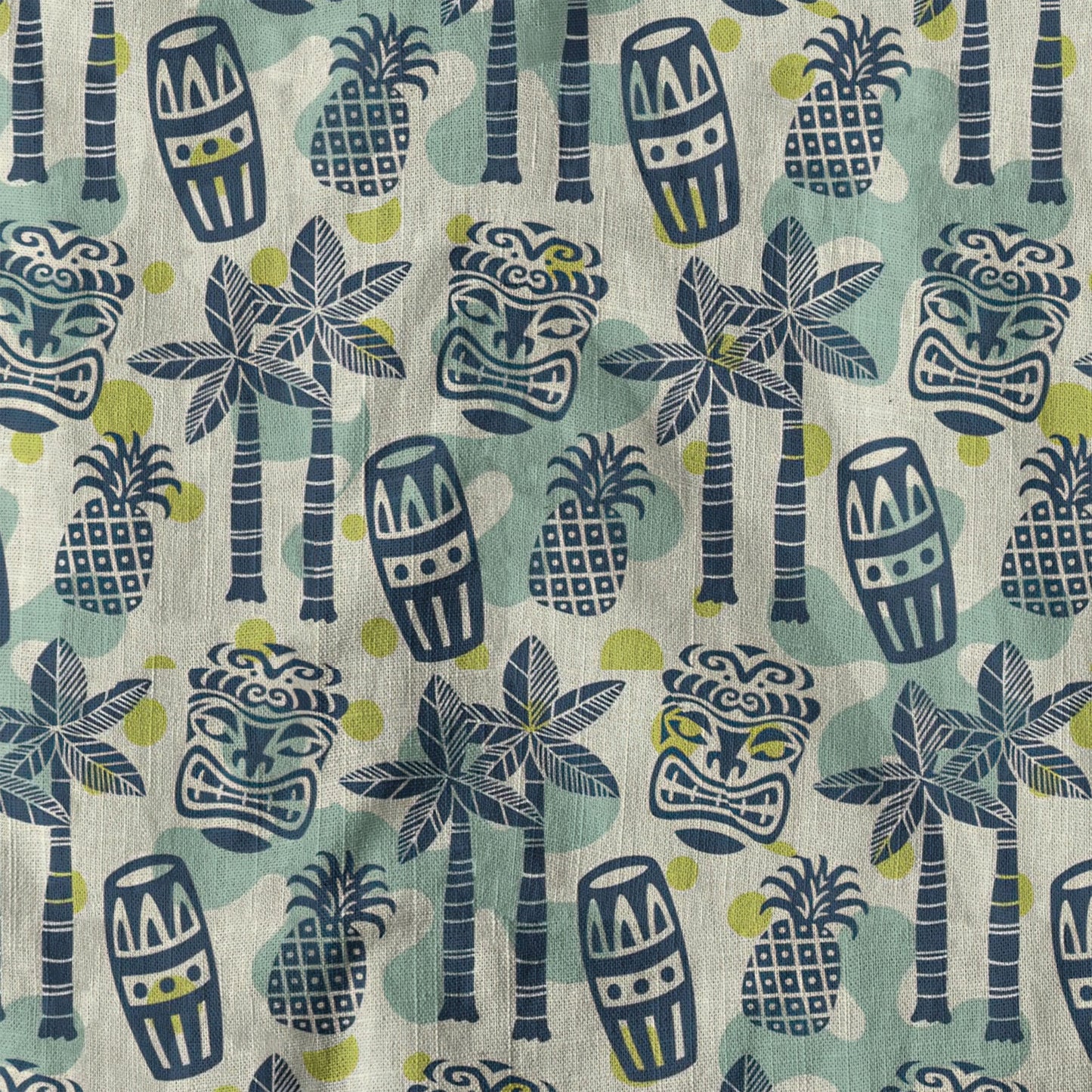 Retro Mid Century Modern Tiki Pattern Hawaii Shirt