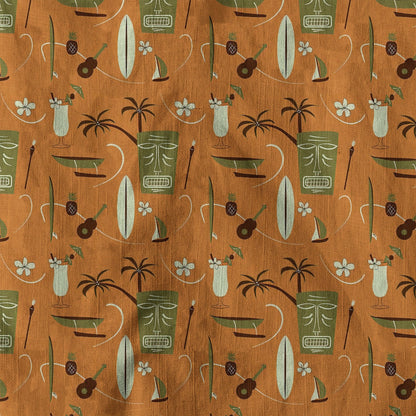 Tropical Tiki Tribal Pattern Hawaii Shirt