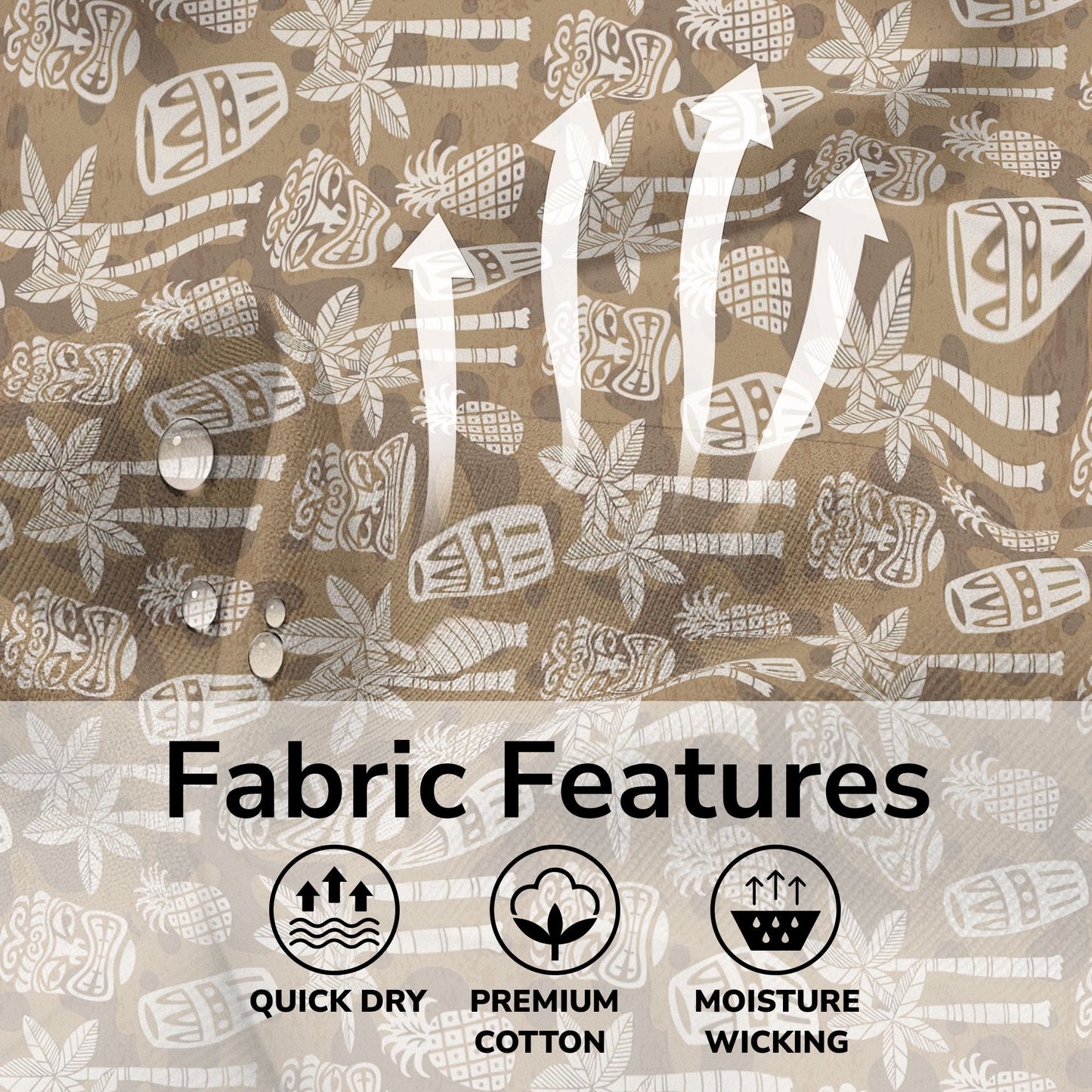 Retro Mid Century Modern Tiki Pattern Hawaii Shirt