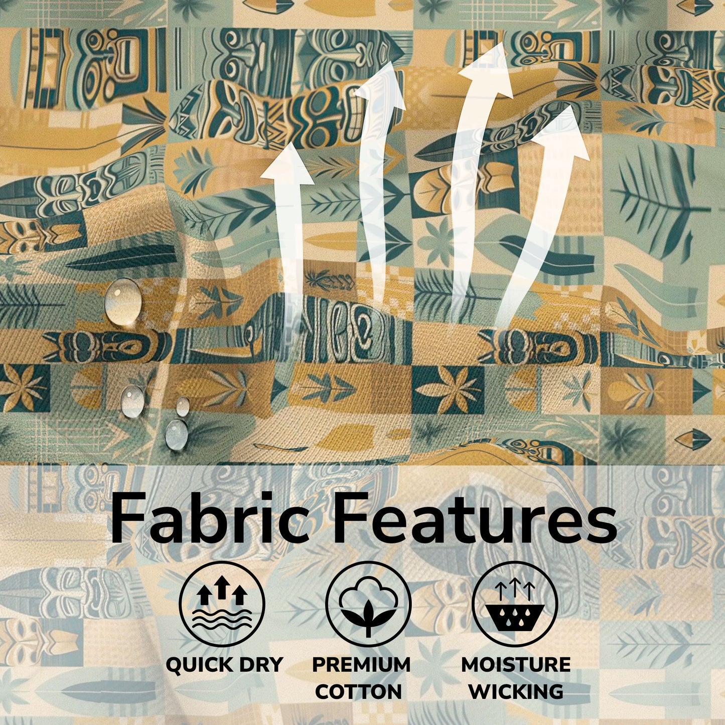 Tropical Tiki Tribal Pattern Hawaii Shirt