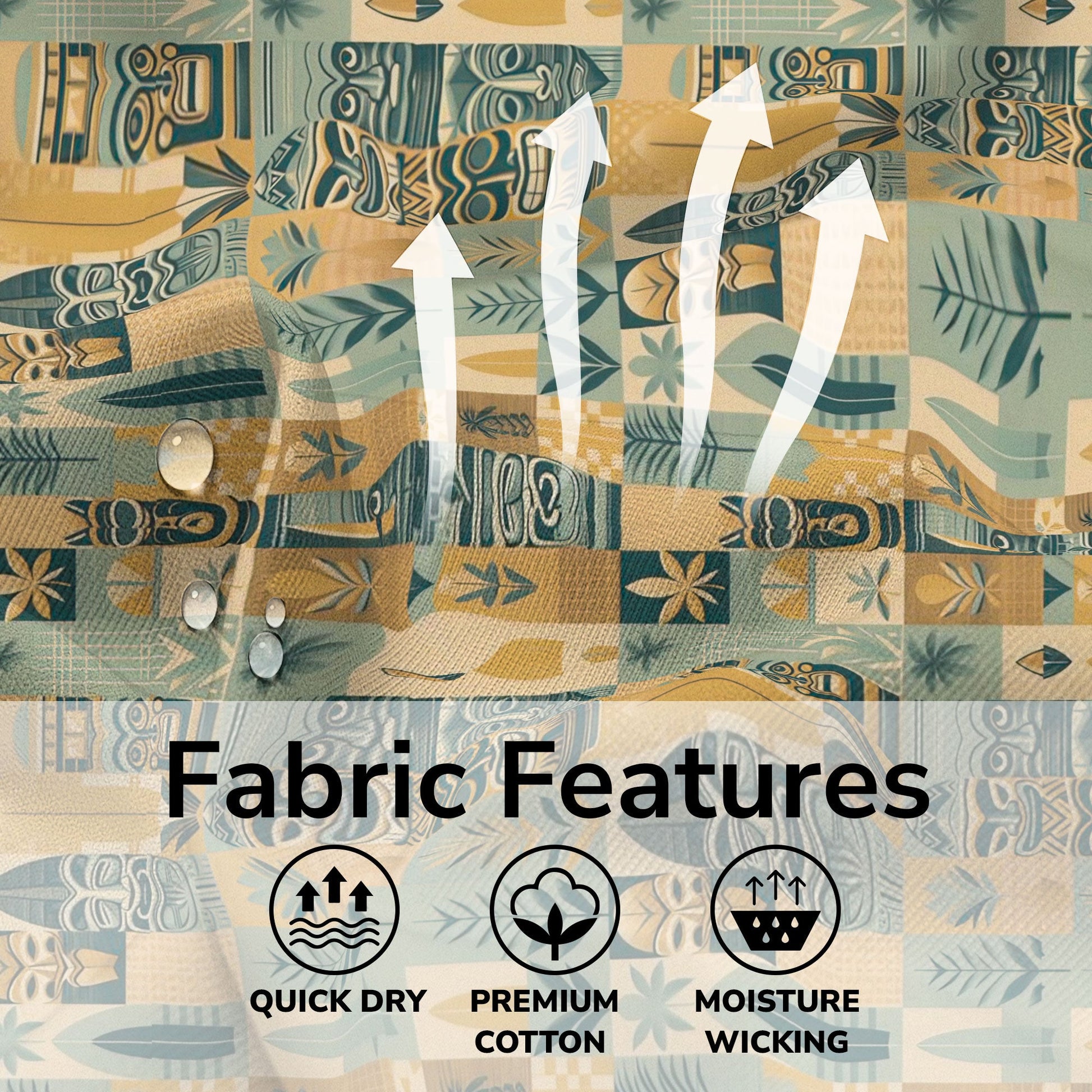 Tropical Tiki Tribal Pattern Hawaii Shirt