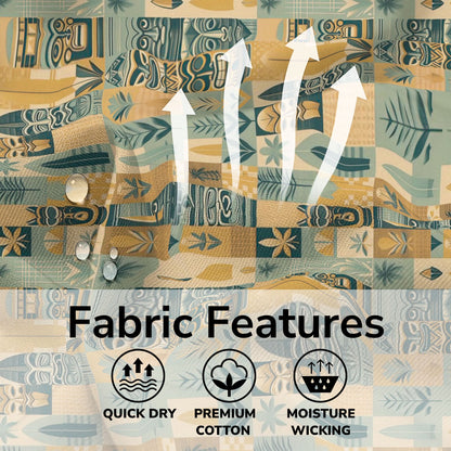 Tropical Tiki Tribal Pattern Hawaii Shirt