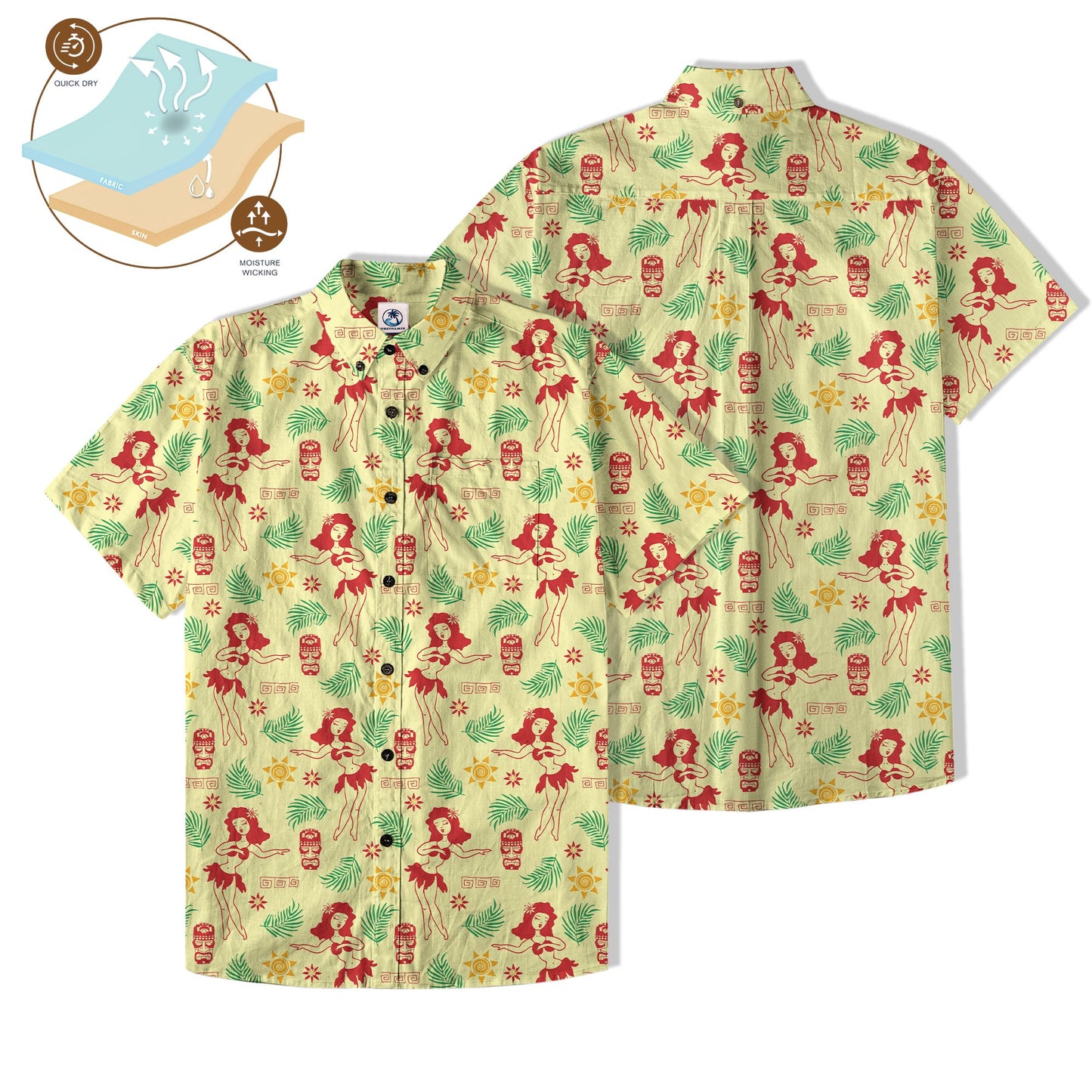 Tribal Tiki Hula Hawaiian Shirt