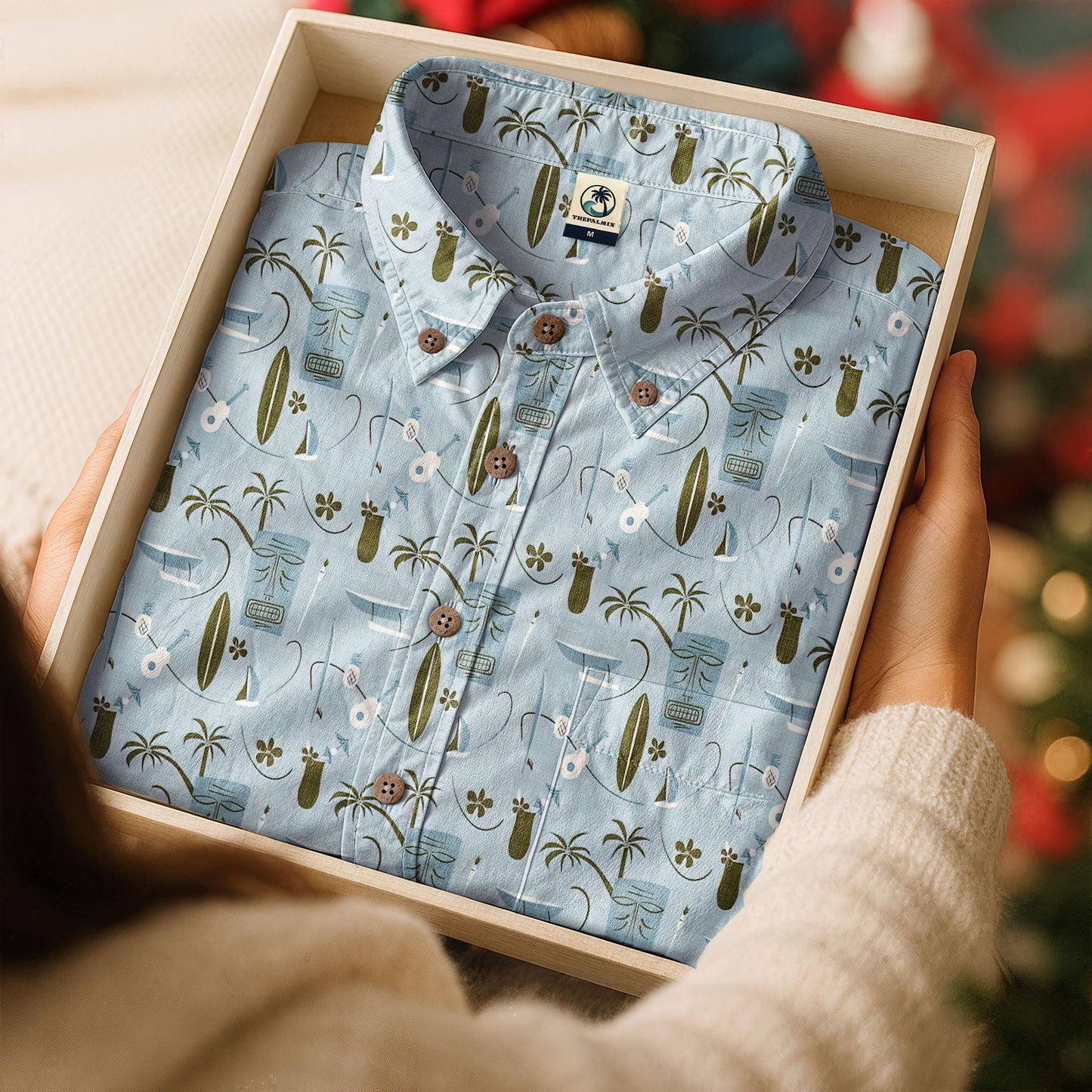 Retro Mid Century Modern Tiki Pattern Hawaii Shirt