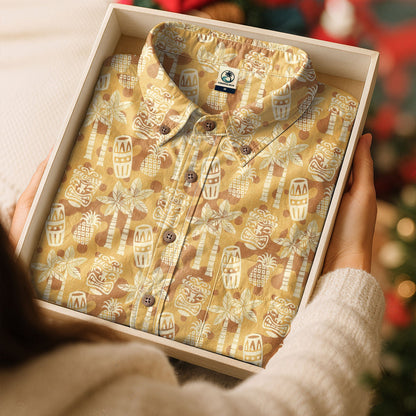 Retro Mid Century Modern Tiki Hawaii Shirt