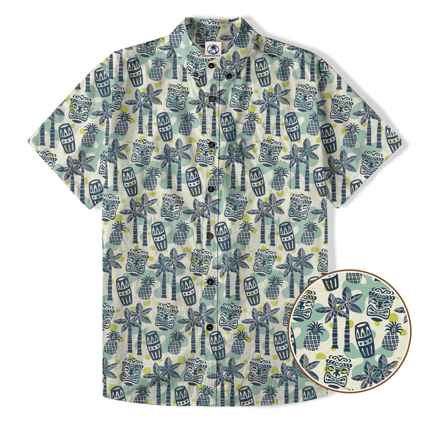 Retro Mid Century Modern Tiki Pattern Hawaii Shirt