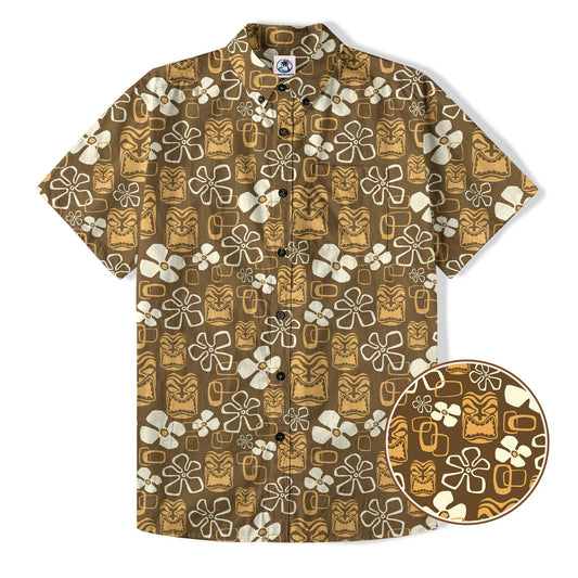 Tribal Tiki Hula Hawaiian Shirt