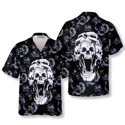 Hell Guard Skull Hawaiian Shirt - Primesty