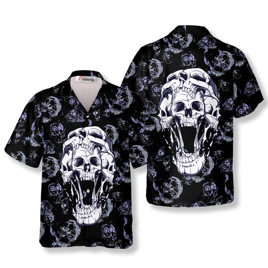 Hell Guard Skull Hawaiian Shirt - Primesty