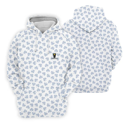Vitamin G Shamrock Pattern Golf And Beer White Golf Shirt