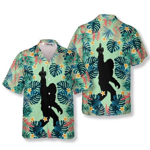 I Hate People Bigfoot Hawaiian Shirts - Primesty