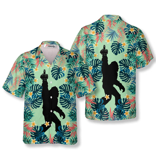 I Hate People Bigfoot Hawaiian Shirts - Primesty