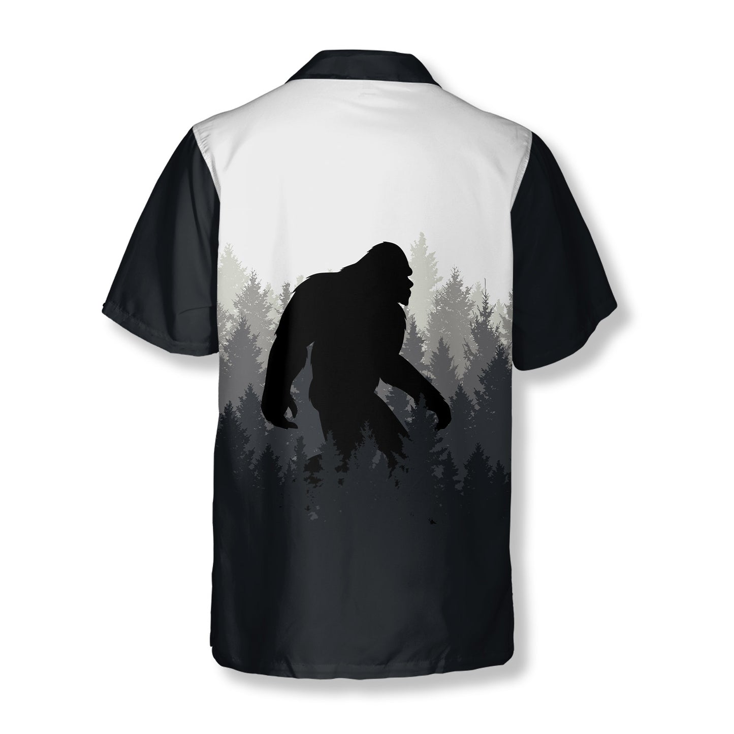 In The Woods Bigfoot Hawaiian Shirts For Men