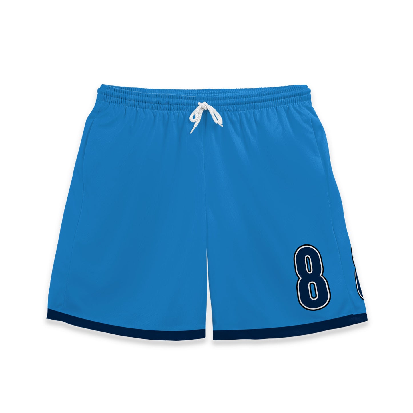 Custom Team Blue and White Bold Stripe Soccer Jersey
