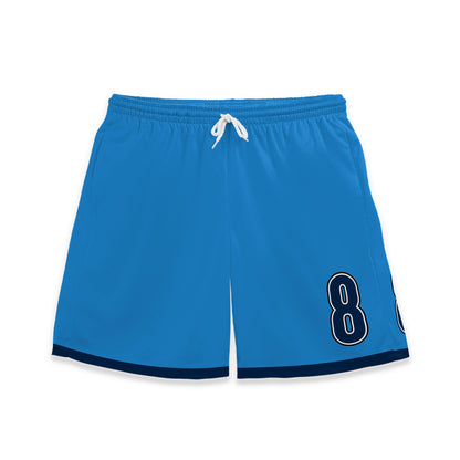 Custom Team Blue and White Bold Stripe Soccer Jersey
